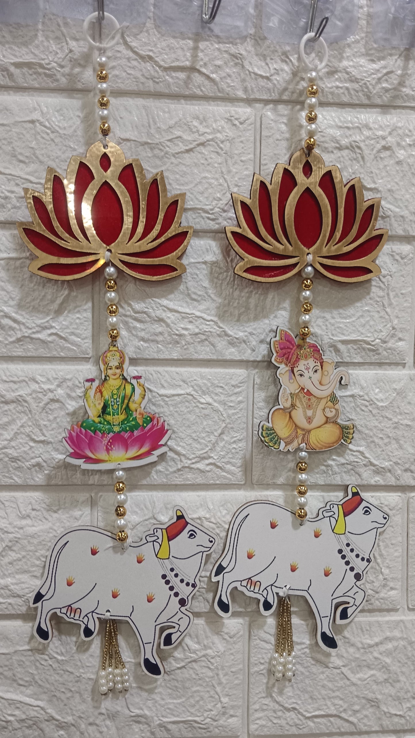 Nutts Lotus Wall Hanging Perfect For Spiritual And Calm Decor Ideal For Pooja Room Mandir And Meditation Space Enhances Positive Energy And Serenity At Home