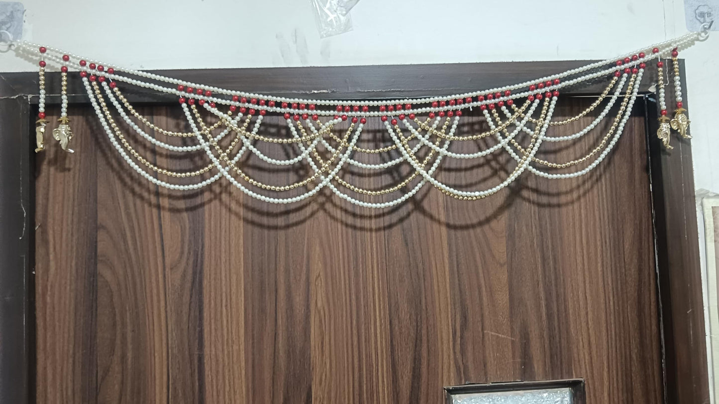 Sellplus Handmade Bandhanwar Decorative | Handcrafted Decorative Bandhanwar Toran for Door Entrance Wall Temple Decor (Pack of 1) (BDHW435)