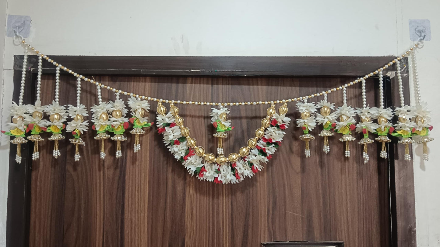 Sellplus Handmade Bandhanwar Decorative | Designer Bandhanwar Toran for Main Door Mandir Entrance Festive Home Decor (Pack of 1) (BDHW485)