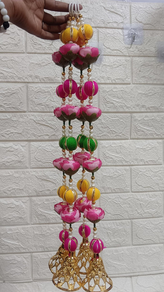 Nutts Decorative Handcrafted Artificial Flower Hanging | Multicolour Traditional Florel Hanging for Home and Office Decoration (FlowerH22)