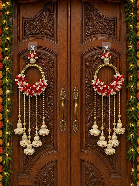 Nutts Handcrafted Wall Hanging | Tassel Door and Home Decorative Hanging Pack of 2 (Small255)