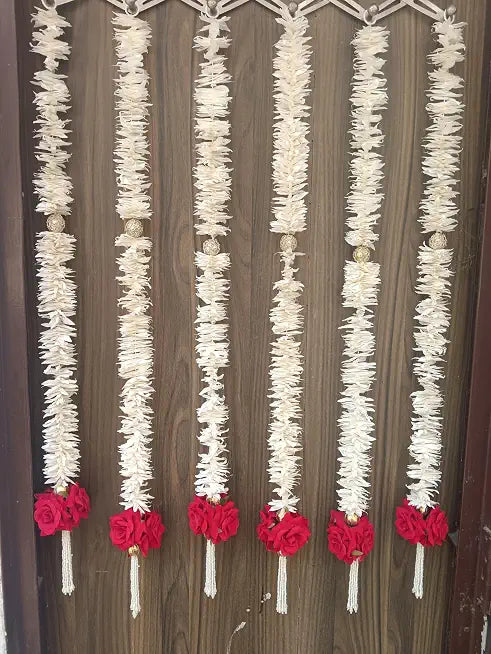 Nutts Handmade Paper Gajra Hanging Decorations | Traditional Paper Gajra Hanging for Main Door Pooja Room and Wedding Decoration Hanging (PAPERG09-1)