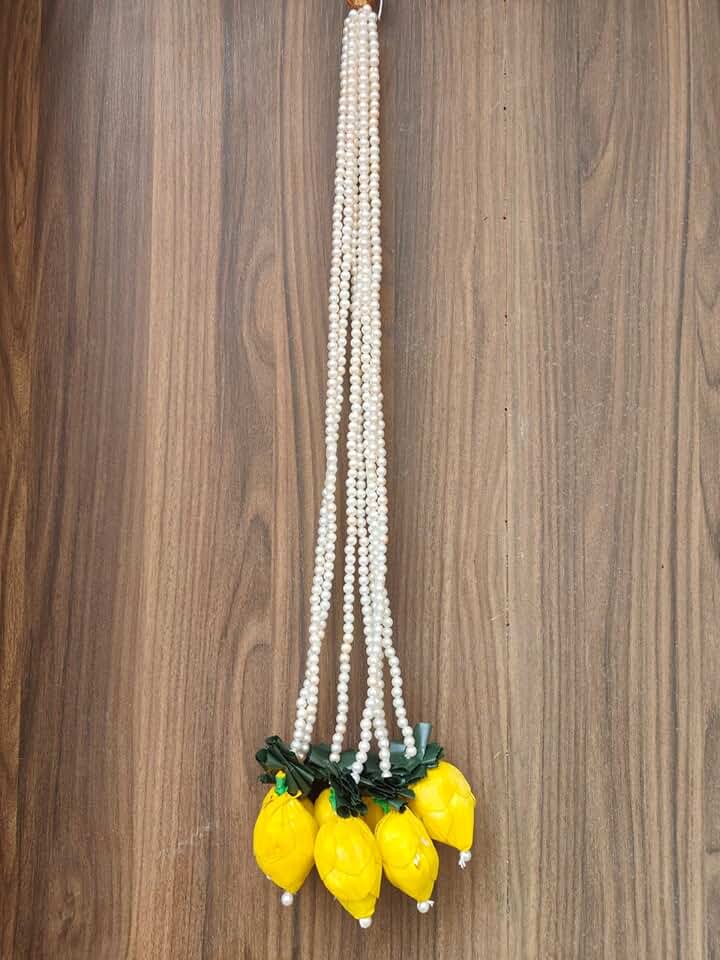 Wall hanging handmade latken for main enterence door decoration item/latken for home decoration and event any functoin diwali, pooja, birthday party and other event (Yellow)