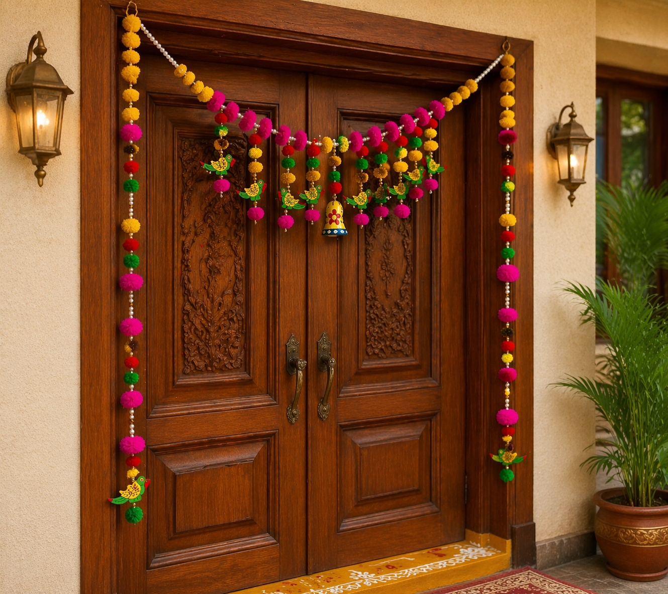Nutts Colorful Festive Bandhanwar Toran for Home