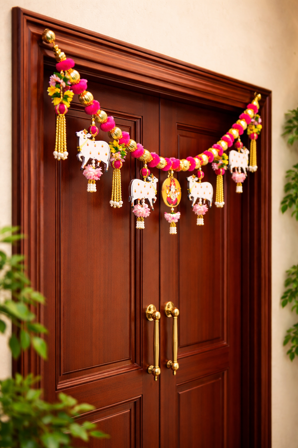 Nutts Elegant Bandhanwar Door Hanging for Indian Home Décor
