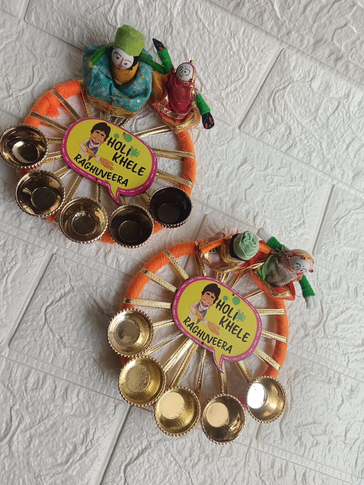 Sellplus Handmade Decorative Holi for Festival Decoration | Traditional Pooja Ritual and Home Temple Decoration Pack of 2 (HOLIP-07)