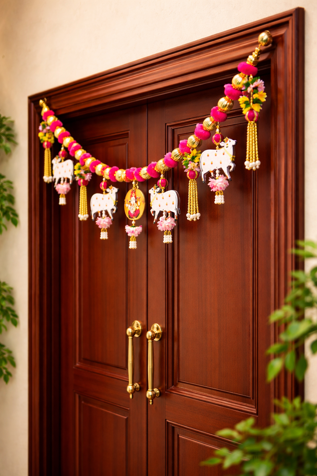 Nutts Elegant Bandhanwar Door Hanging for Indian Home Décor