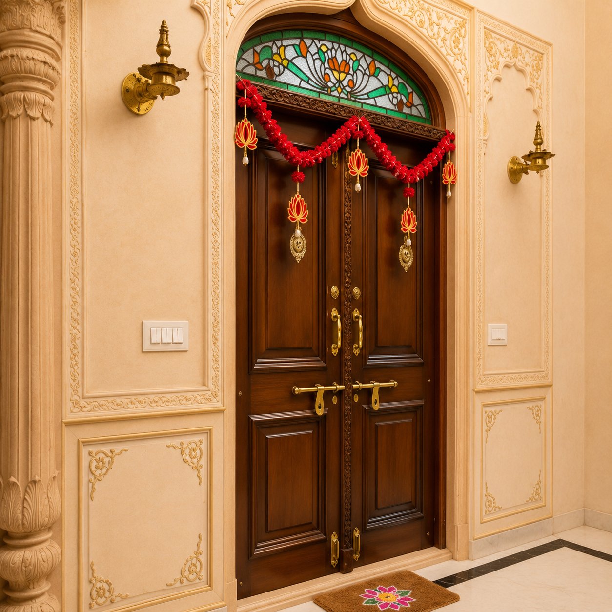 Nutts Traditional Decorative Bandhanwar for Doors and Entrances