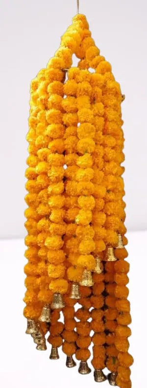 Artificial Marigold Fluffy Flowers (genda pHool) ChandelierjHoomar