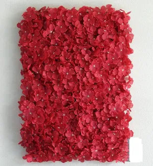 Red Artificial Grass Vertical Wall Small Blossom Leaves Tiles Vertical Garden Wall Tiles Flower