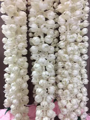 Artificial Carnation Flowe with gajra Garlands Chandelier, JHoomar (Reusable Flowers Hanging)