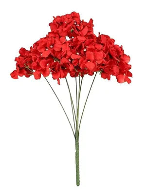 Artificial Flowers for Home Decoration Artificial Hydrangea Flowers Bunch for VasesPots Decoration (Yellow)