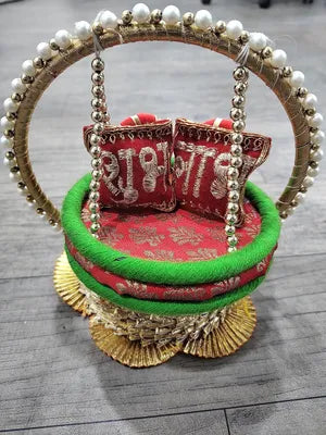Art & Craft Thakur Ji Singhasan, Laddu Gopal Ji Singhasan for Puja Room, Janmastmi Decoration