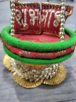 Art & Craft Thakur Ji Singhasan, Laddu Gopal Ji Singhasan for Puja Room, Janmastmi Decoration