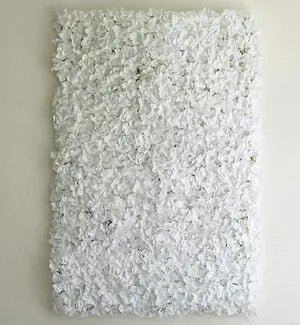 White Artificial Grass Vertical Wall Small Blossom Leaves Tiles Vertical Garden Wall Tiles Flower