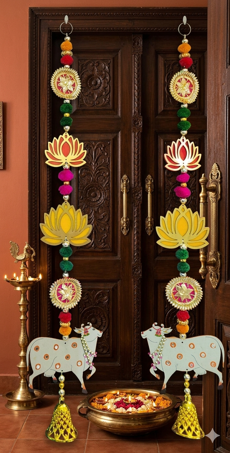 Nutts Lotus Hanging Elegant Decorative Piece For Modern Home Interiors