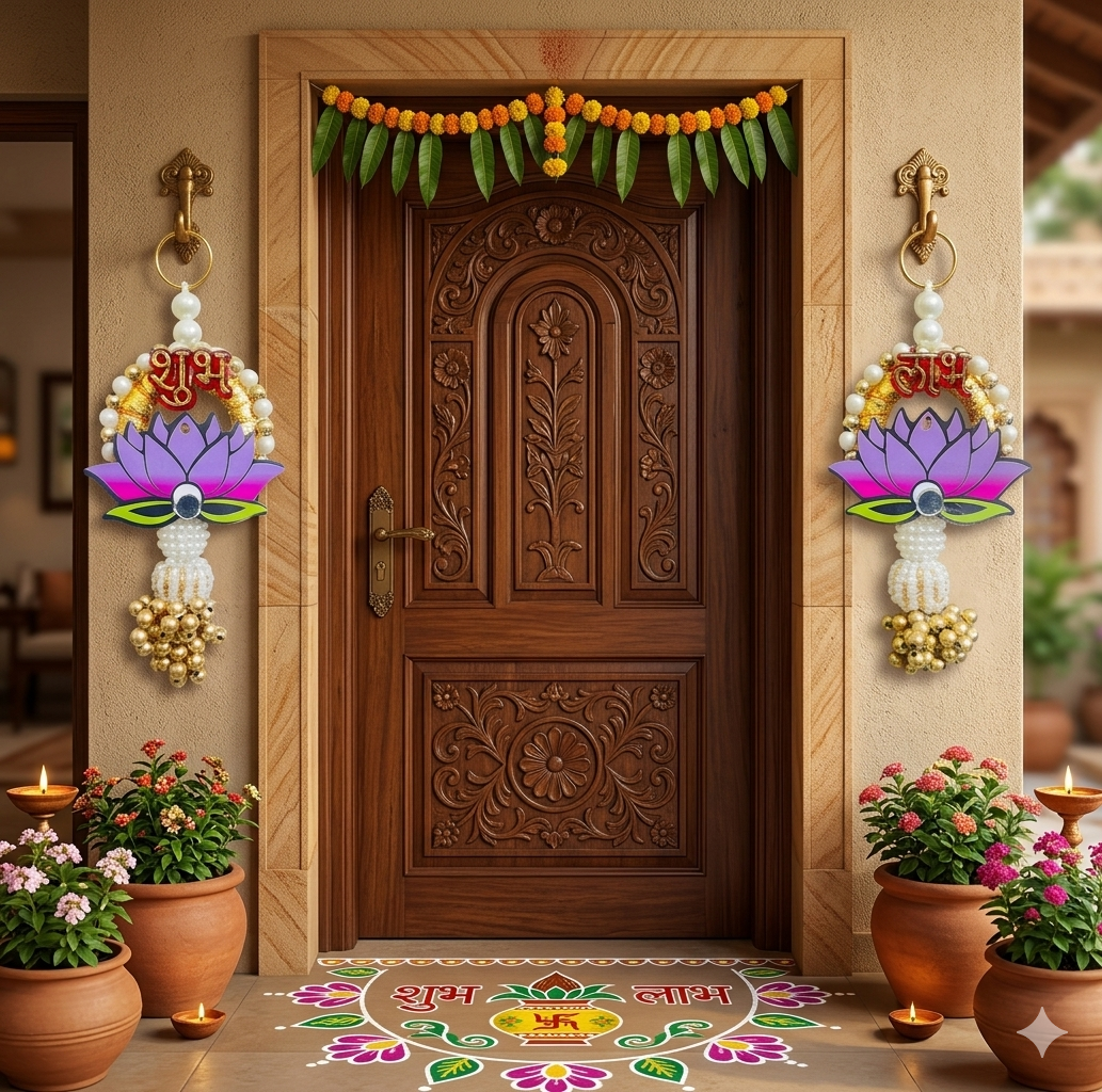 Nutts Lotus Wall Hanging Decorative Accent For Modern Interiors