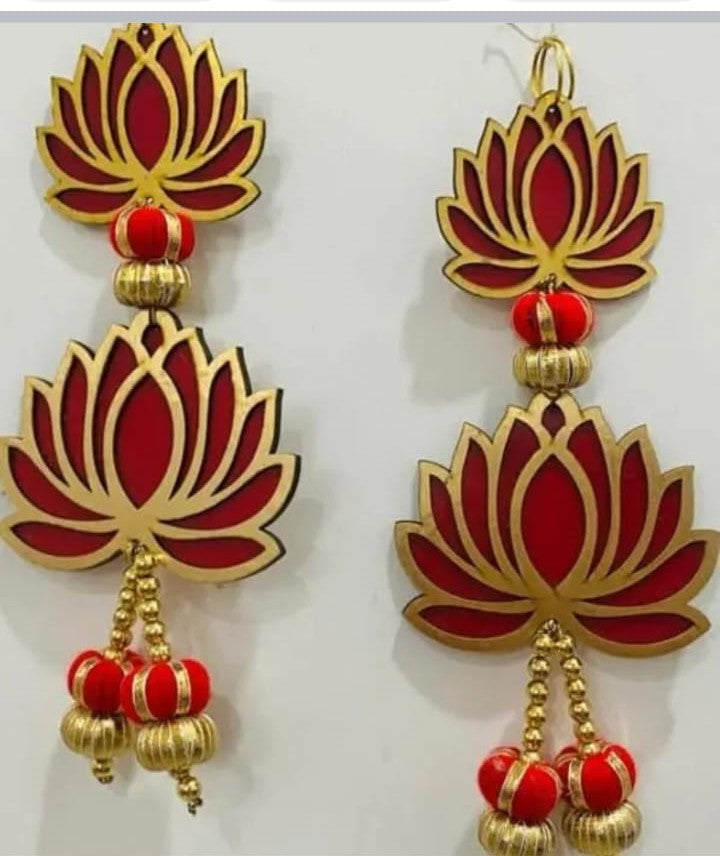 Nutts Lotus Wall Hanging Decorative Piece For Home Mandir