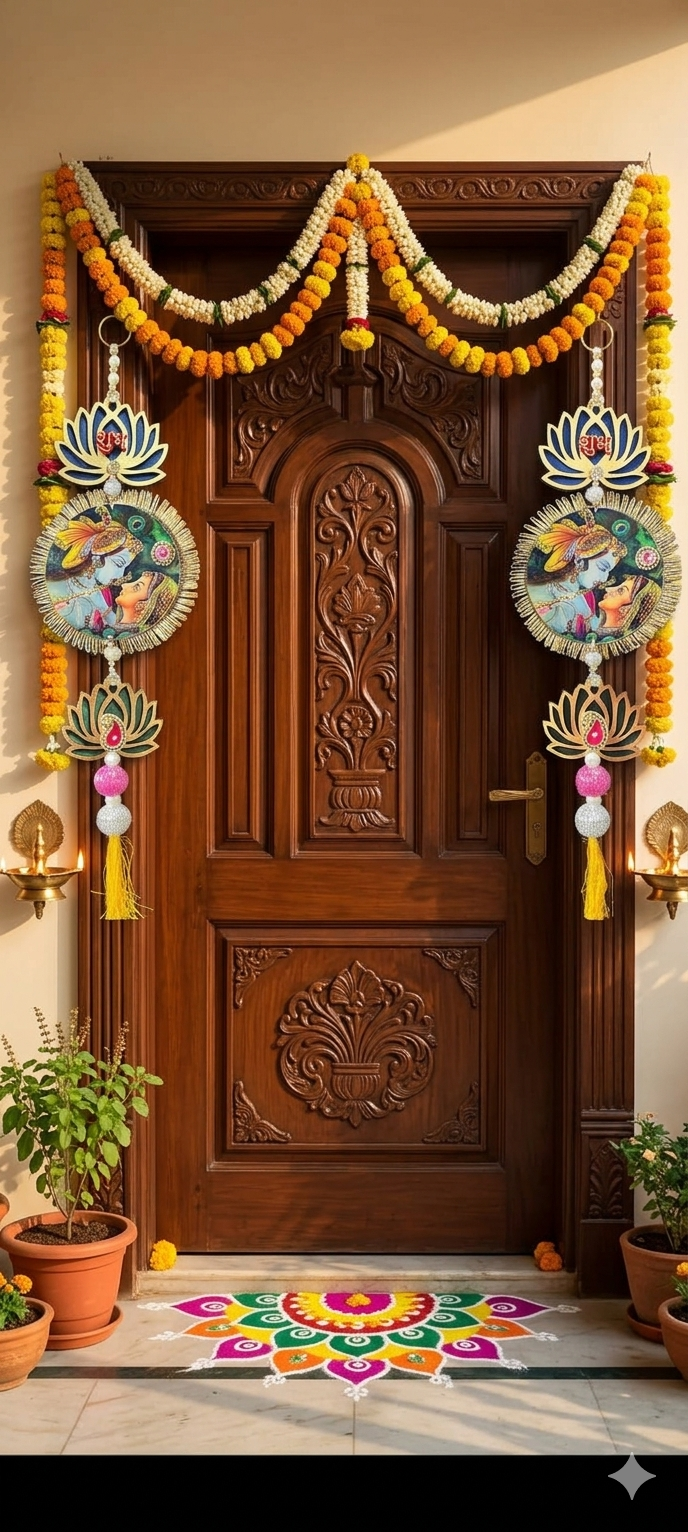 Nutts Lotus Hanging Elegant Decor For Interior Wall Styling