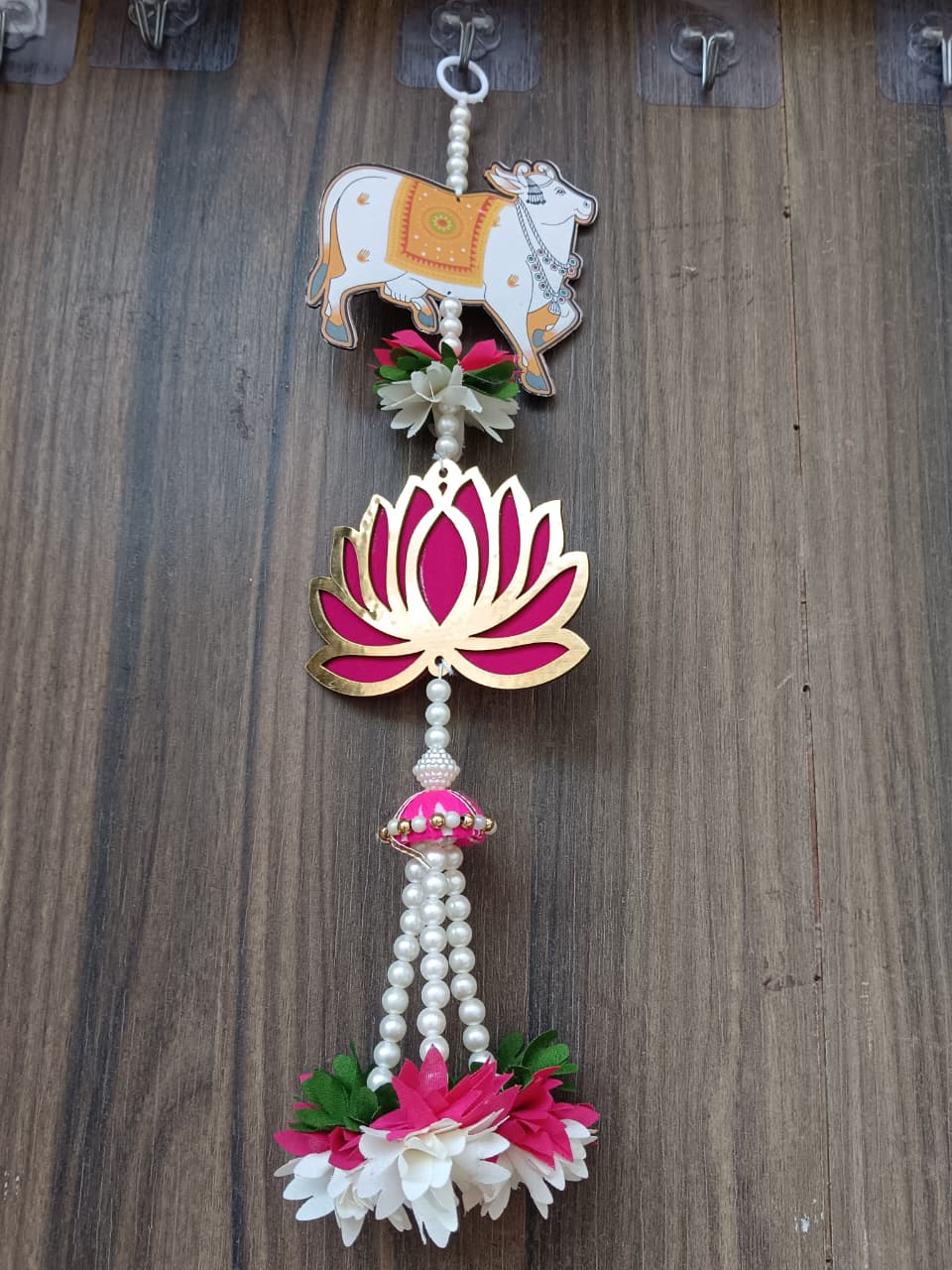 Nutts Lotus Hanging Modern Wall Accent For Living Room Decoration
