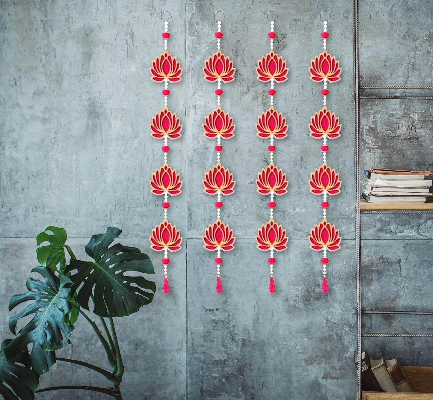 Nutts Lotus Hanging Elegant Piece For Bedroom Wall Decor