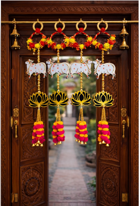 Nutts Lotus Hanging Stylish Wall Decor For Living Room And Hallway