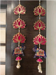 Nutts Lotus Hanging Stylish Wall Accent For Home Decoration
