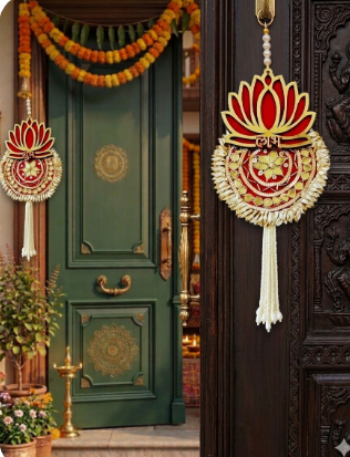 Nutts Lotus Wall Hanging Artistic Decor For Modern Interiors