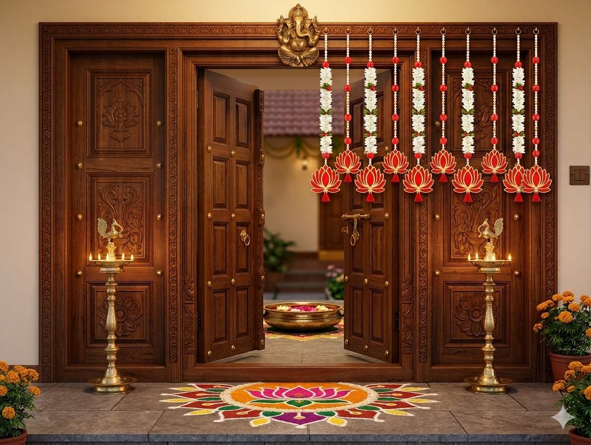 Nutts Lotus Hanging Aesthetic Home Decor For Bedroom Wall Styling