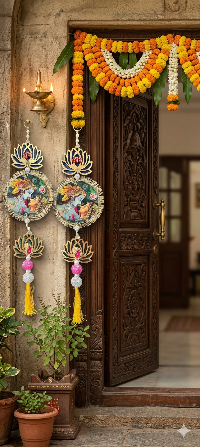 Nutts Lotus Hanging Elegant Decor For Interior Wall Styling