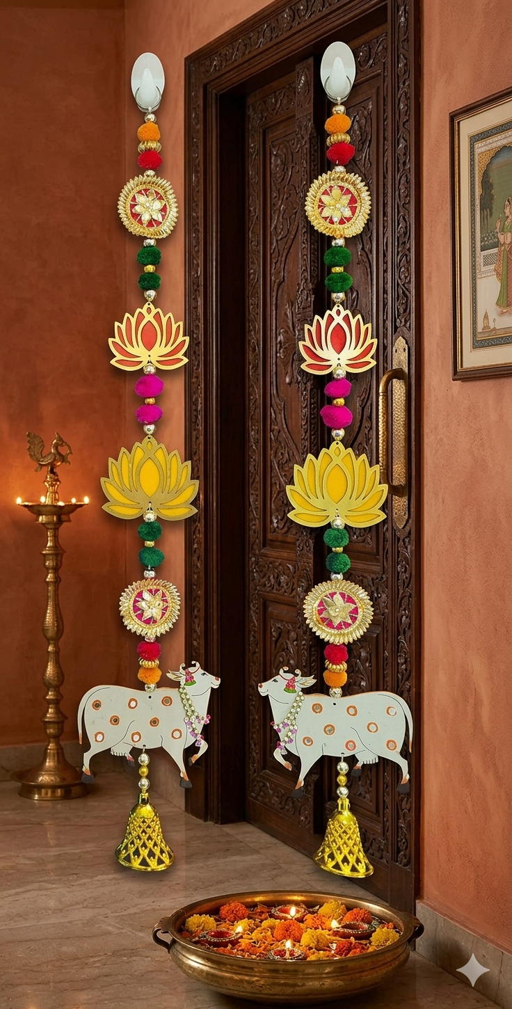 Nutts Lotus Hanging Elegant Decorative Piece For Modern Home Interiors