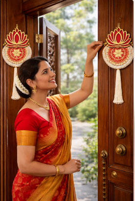 Nutts Lotus Wall Hanging Artistic Decor For Modern Interiors
