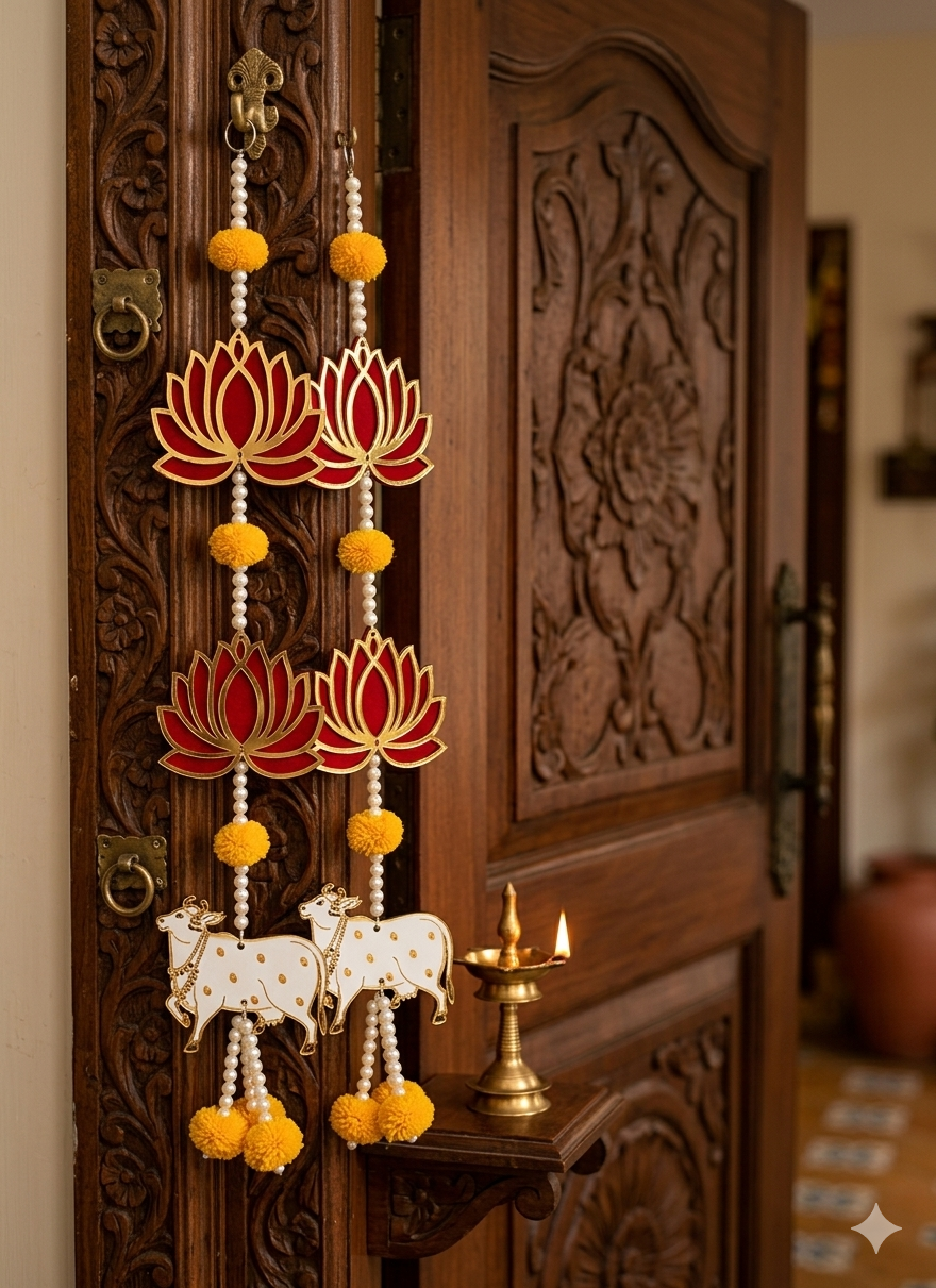 Nutts Lotus Wall Hanging For Temple And Spiritual Decor