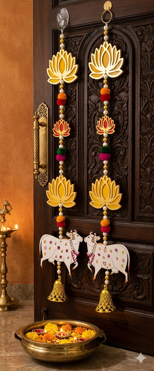 Nutts Lotus Wall Hanging Premium Home Decor For Living Room Styling