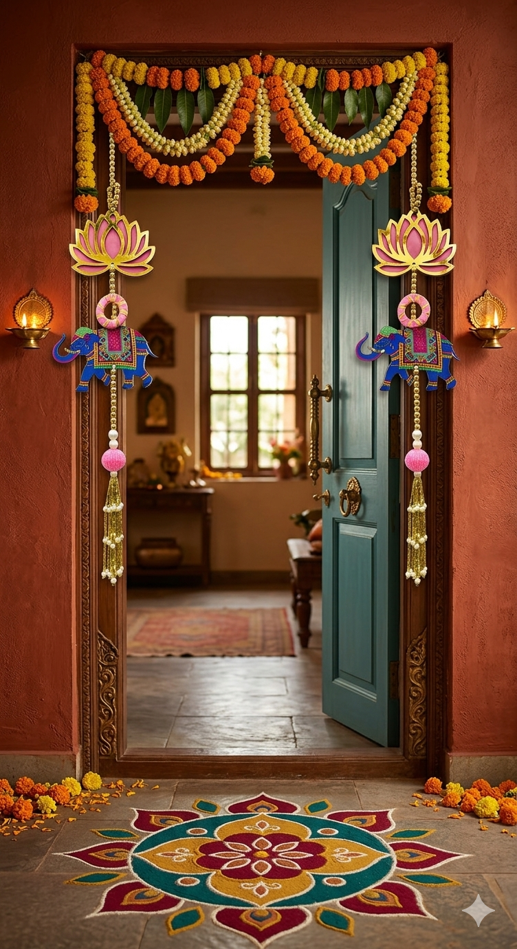 Nutts Lotus Hanging Stylish Decor For Bedroom And Living Room