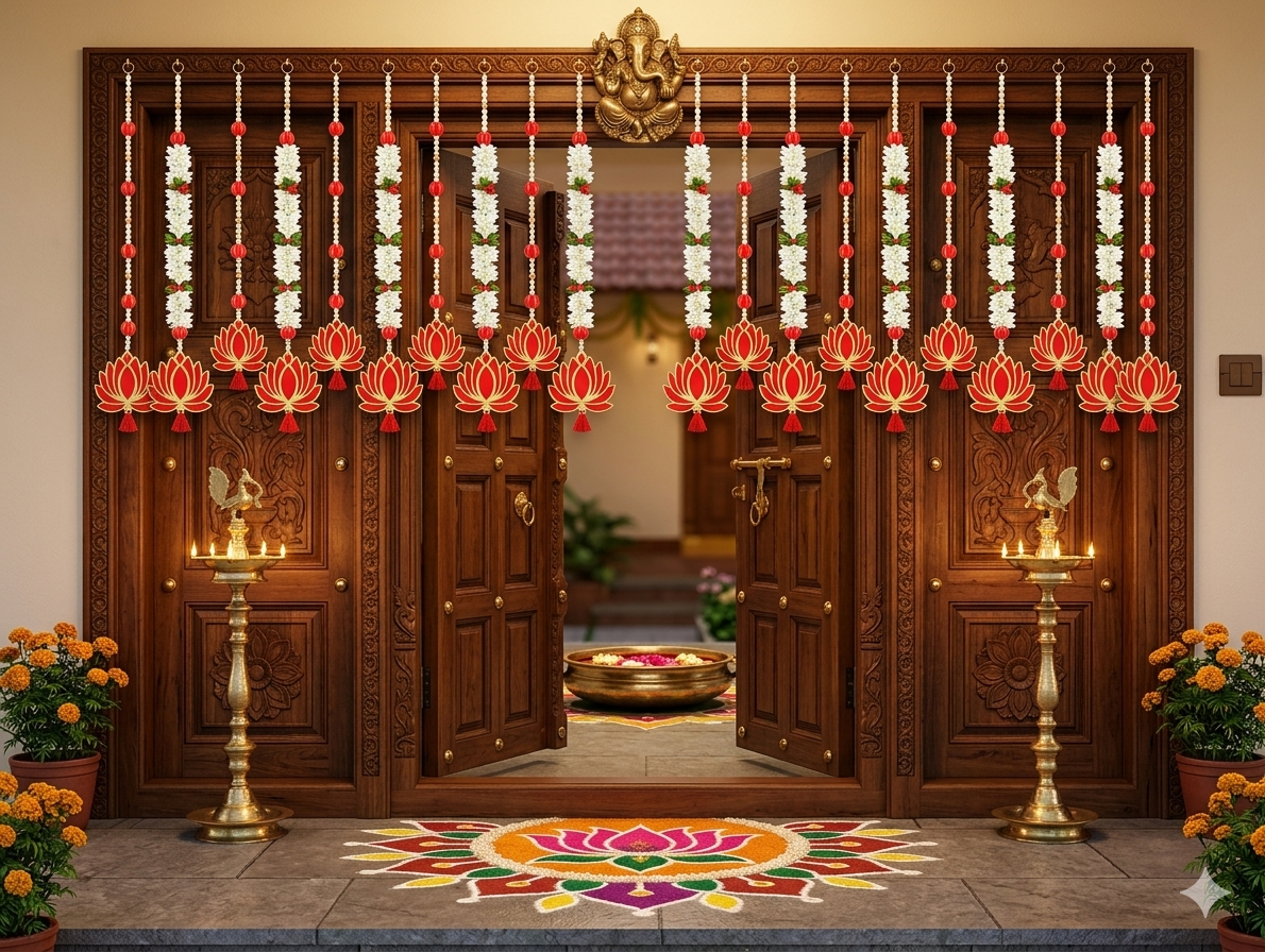 Nutts Lotus Hanging Aesthetic Home Decor For Bedroom Wall Styling