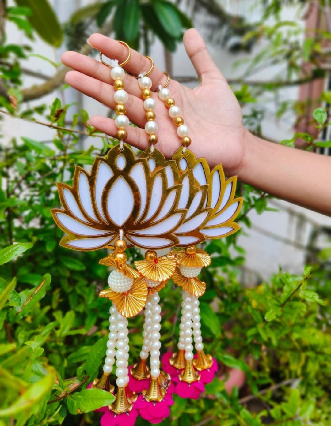 Nutts Lotus Hanging Elegant Wall Decor For Home Interiors