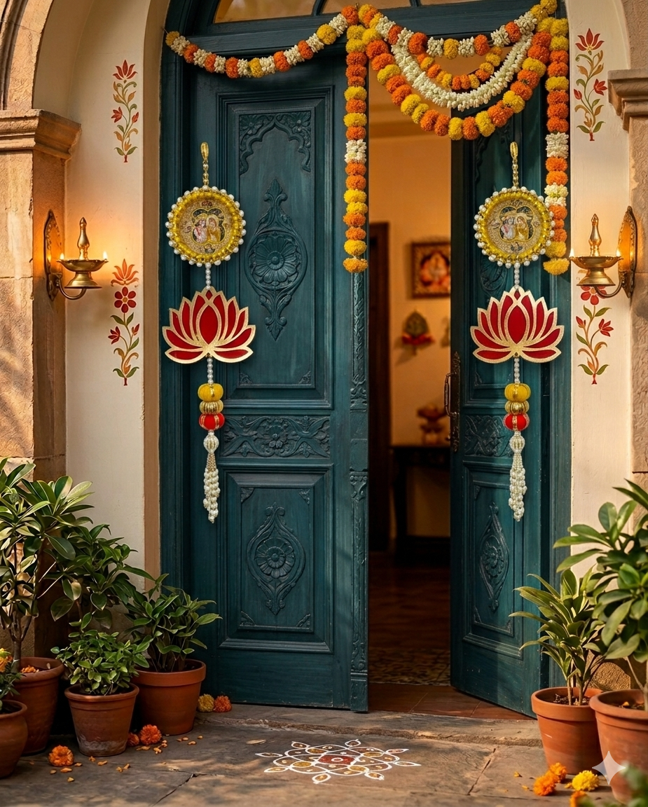 Nutts Lotus Wall Hanging Artistic Accent For Interior Styling