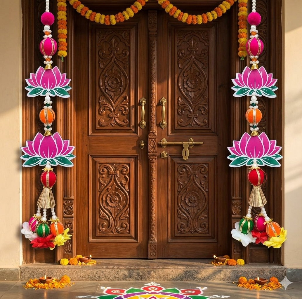 Nutts Lotus Hanging Aesthetic Wall Decor For Stylish Homes