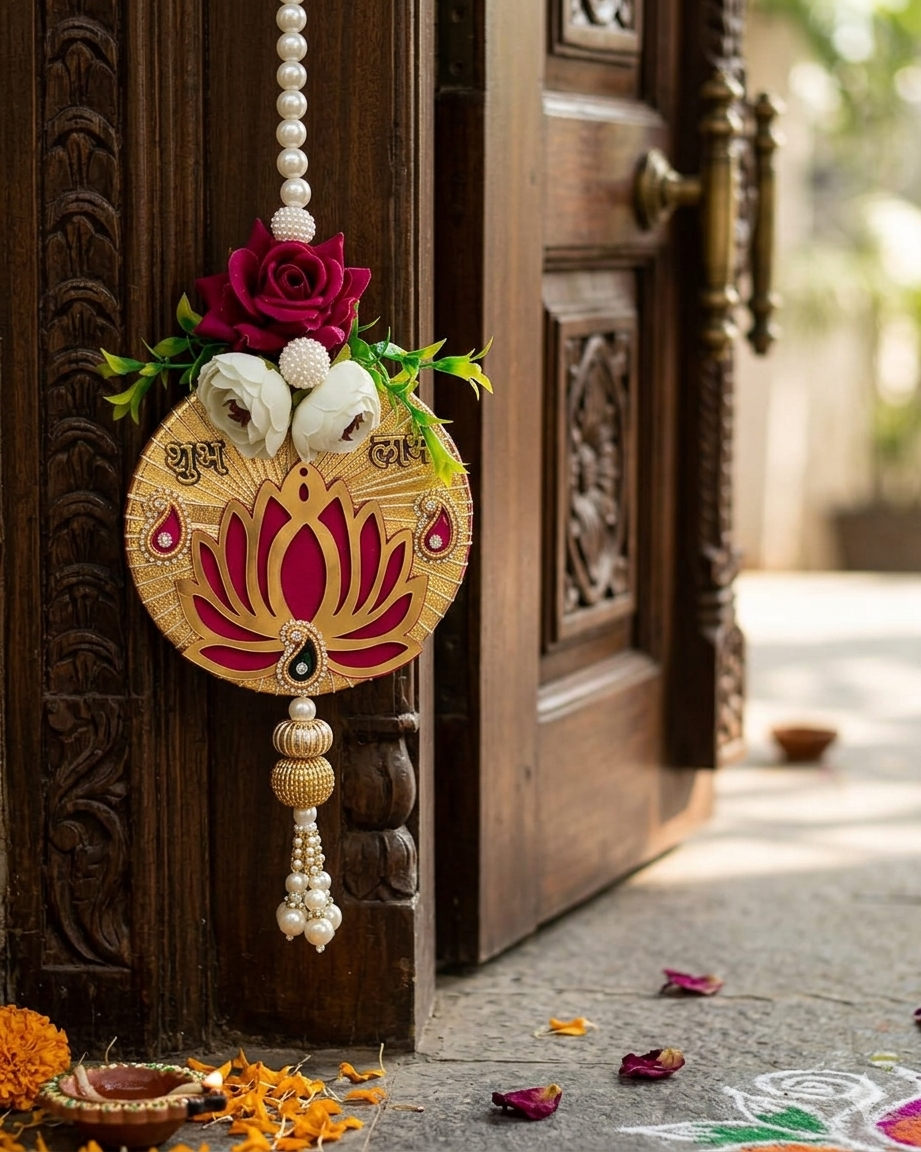 Nutts Lotus Hanging Decorative Piece For Elegant Home Styling