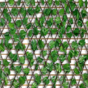 Green Artificial Extendable Trellis Plastic Hedge Garden Fence Screening Privacy Border for Wind & Sun Protection (5 Feet )